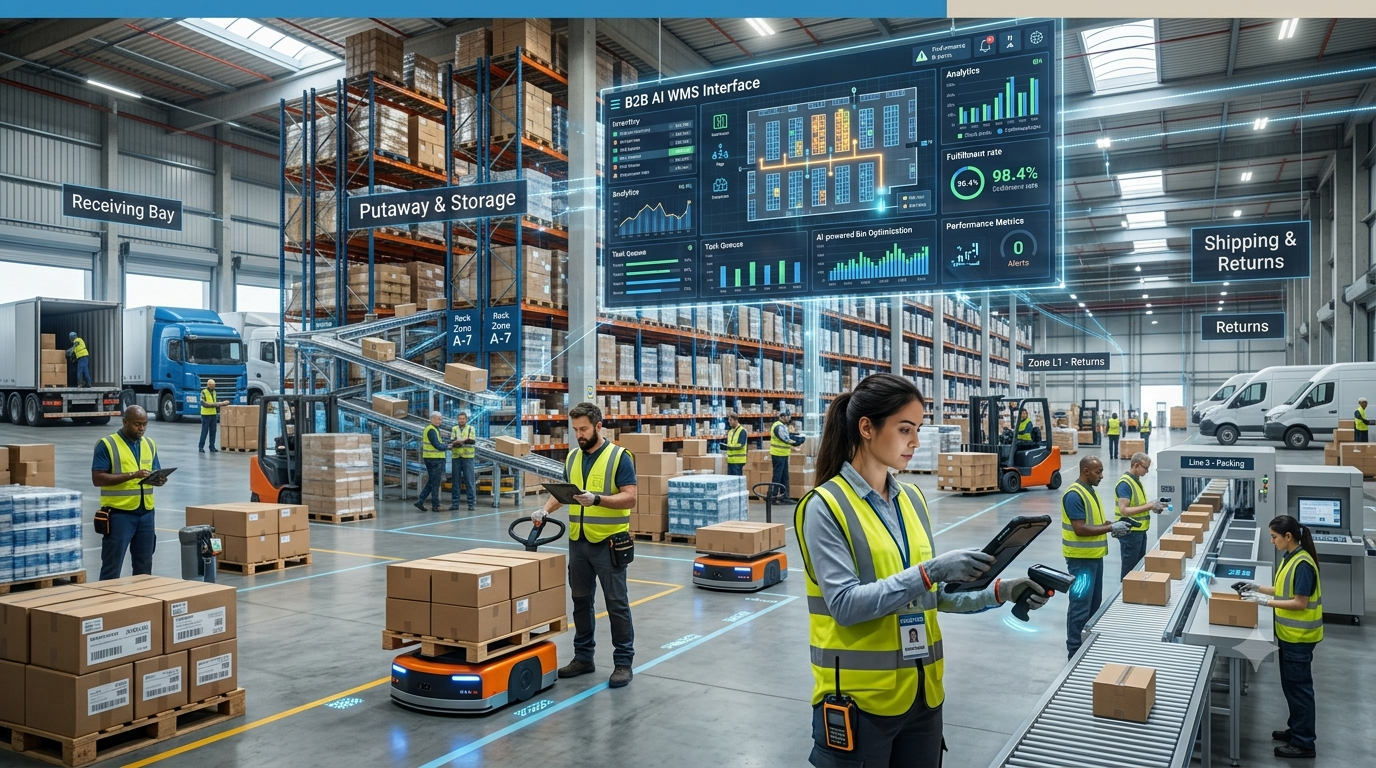 AI Warehouse Management System optimizing inventory and warehouse operations